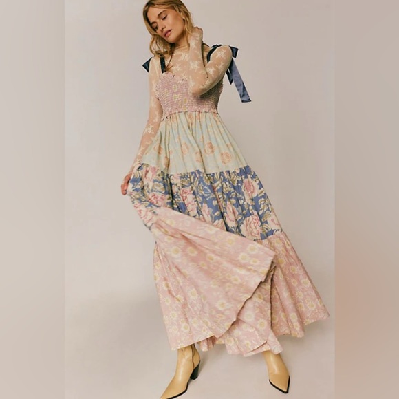 Free People Bluebell Maxi in Antique Combo - Picture 8 of 10